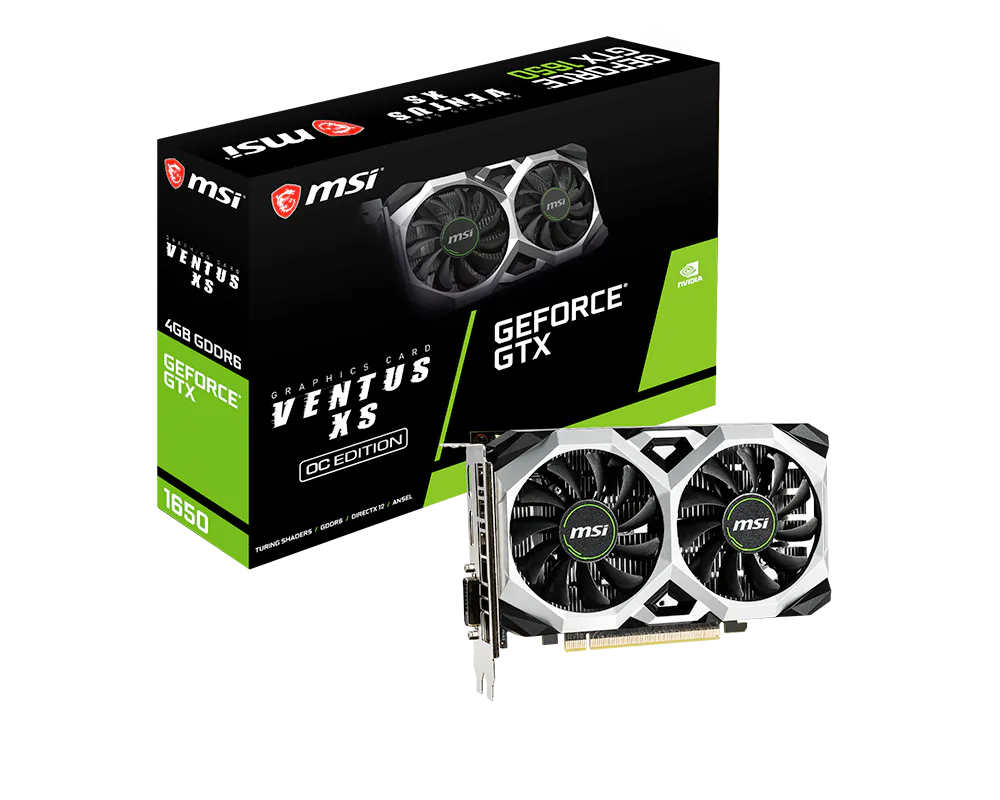 MSI GeForce GTX 1650 D6 VENTUS XS OC